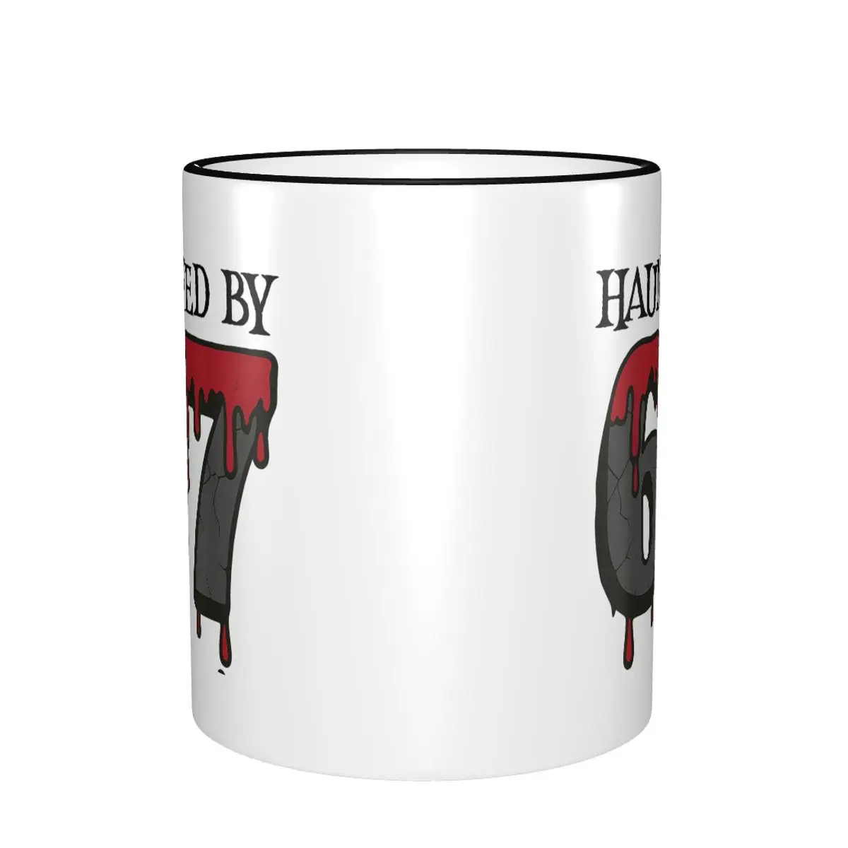 67 Meme Halloween Haunted Spooky - Six Seven Gen Alpha Merch Coffee Mugs Kawaii Tea Cups Gifts