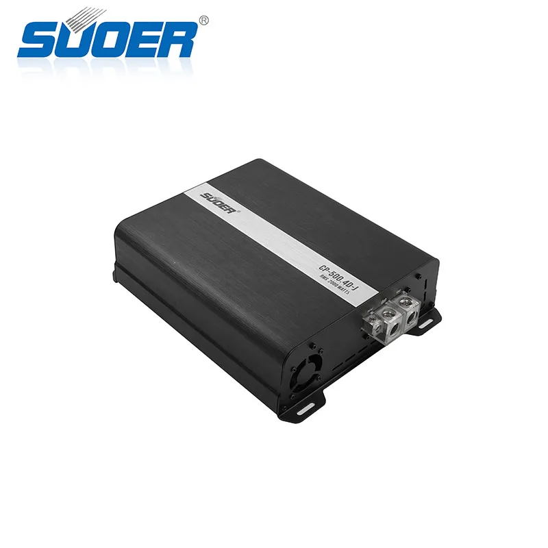 Suoer เครื่องขยายสัญญาณเสียงรถยนต์4ช่องสัญญาณเต็ม CP-500.4D-J คลาส D RMS 500วัตต์