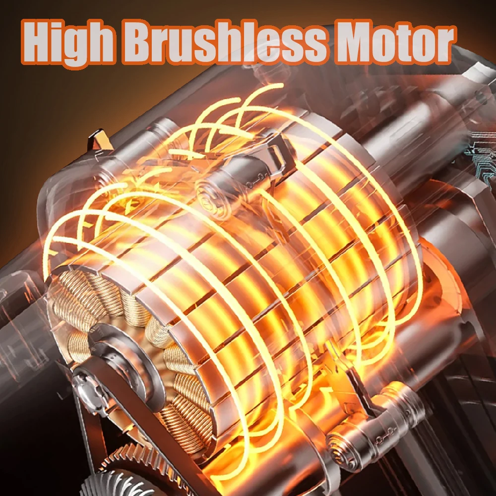 130000 دورة في الدقيقة مروحة نفاثة توربو كهربائية عالية السرعة مروحة عنيفة 10000 مللي أمبير 3 التروس سرعة قابل للتعديل منفاخ غبار قوي مع إضاءة LED #2