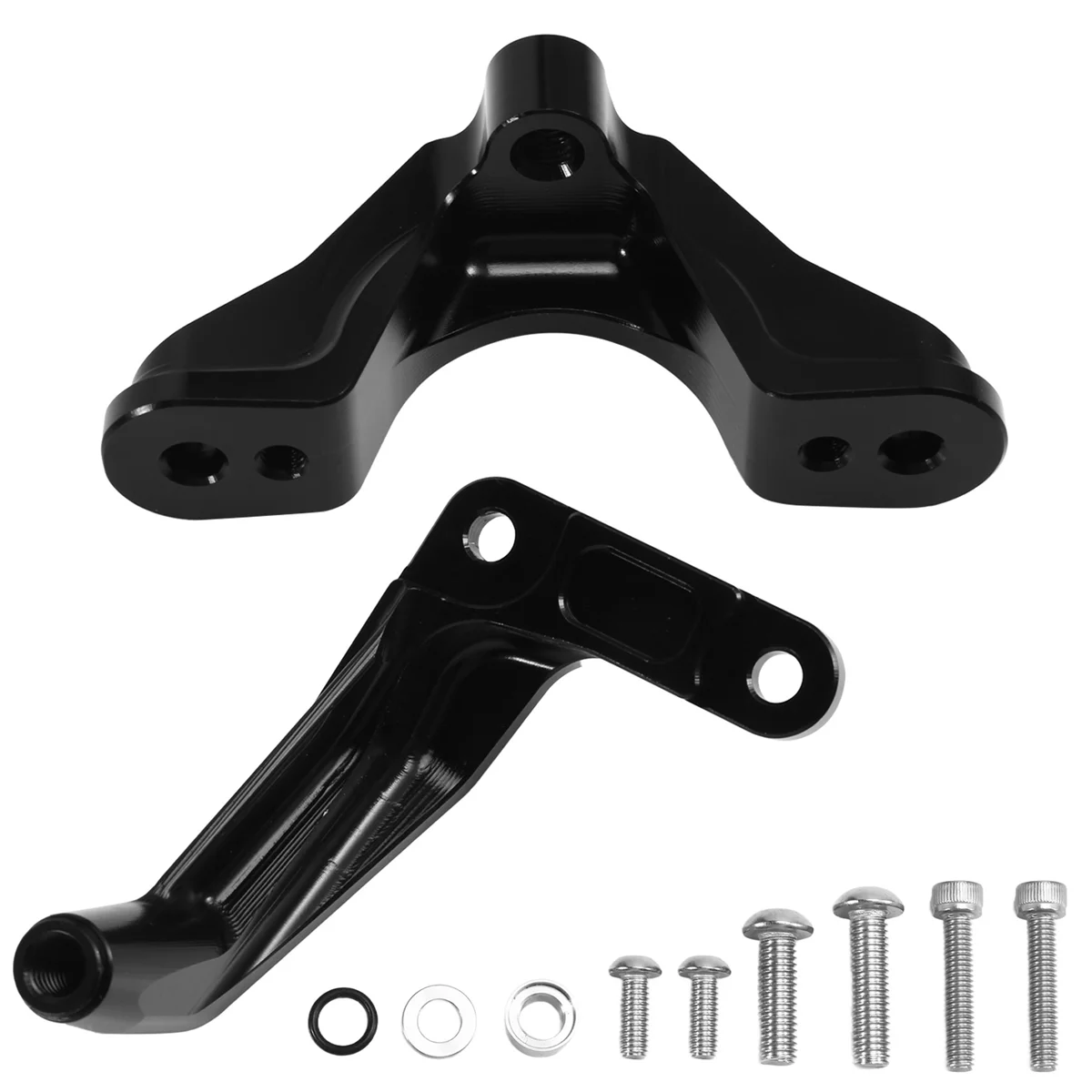 

look-Motorcycle Steering Damper Holder Kit Stabilizer Mounting Bracket for -6R 6R 636 ZX6R