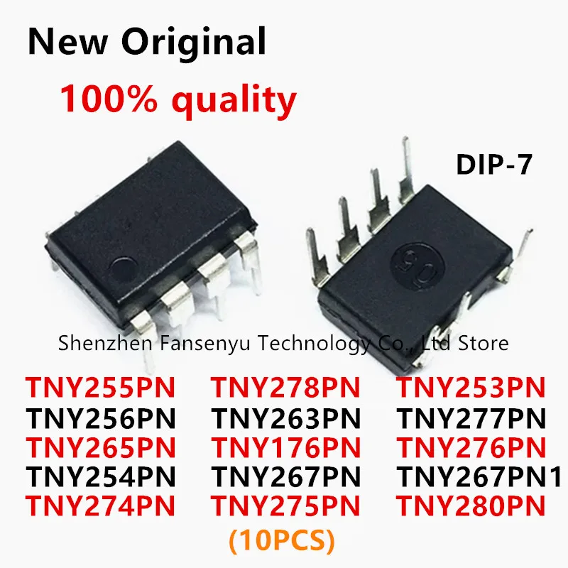 10pcs TNY176PN TNY264PN TNY266PN TNY268PN TNY274PN TNY275PN TNY276PN TNY277PN TNY278PN TNY280PN TNY267PN TNY254PN TNY255PN DIP7