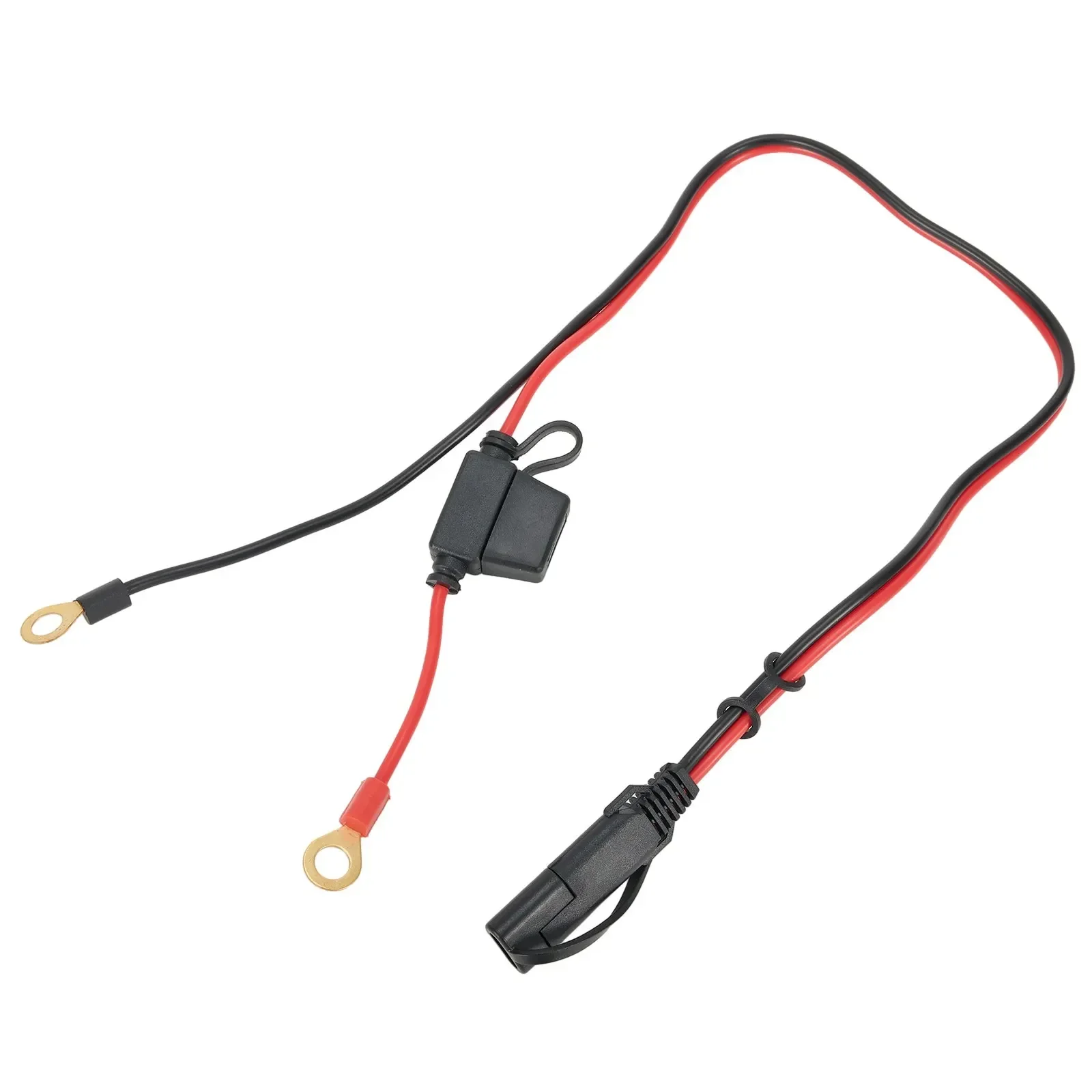 

SAE Terminal Battery Power Cable Red/black SAE Connector Wire Extension 12V 18AWG 1pcs 2 Feet Plastic 10A Fuse