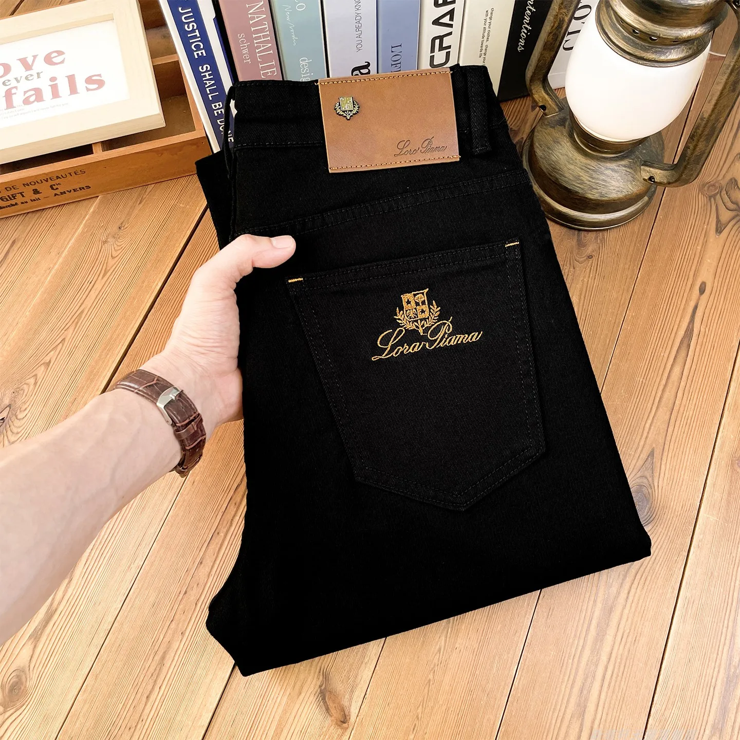 Black embroidery