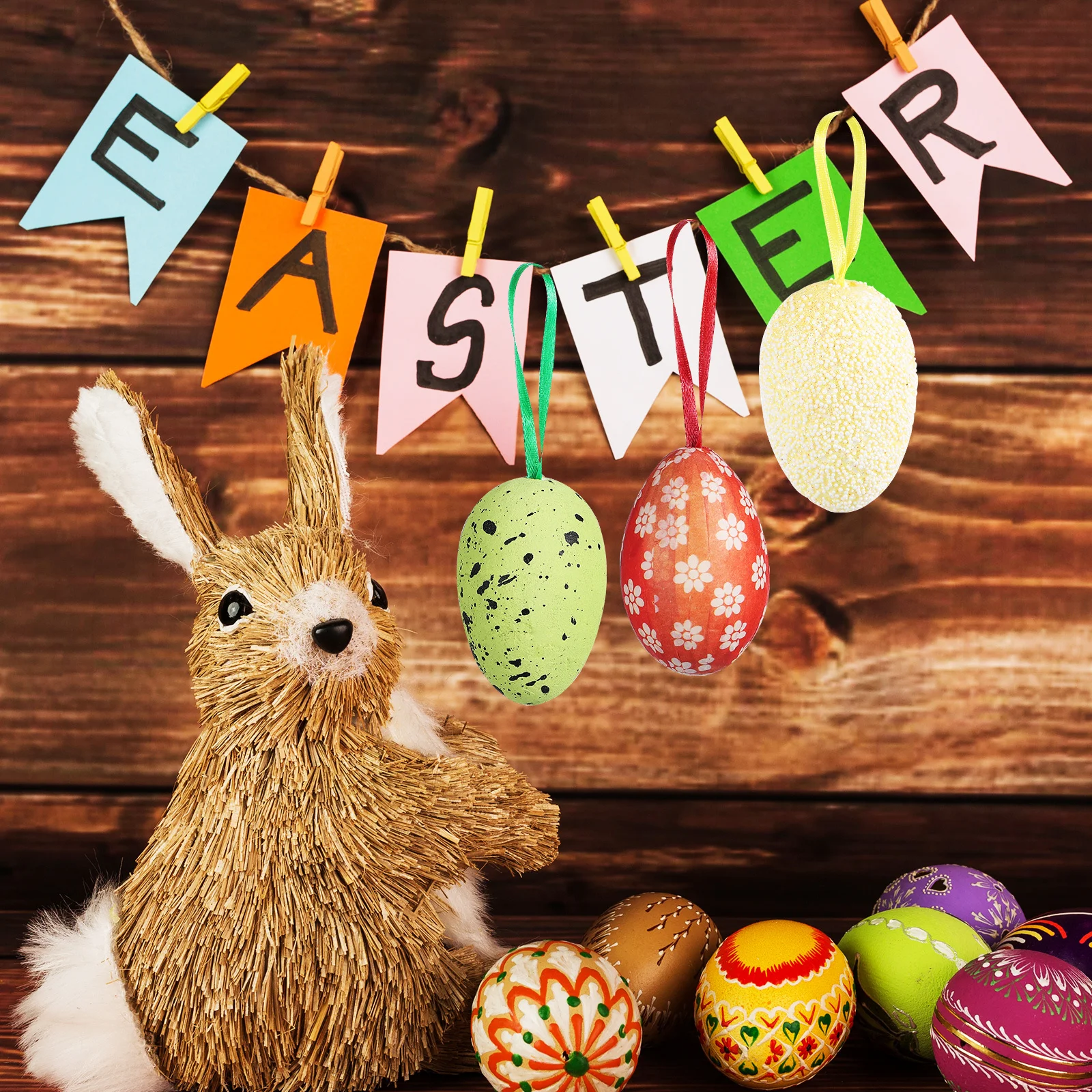 

Hanging Egg Easter Eggs Decor Adornment Decorative Decors Pendant Pendants Ornaments