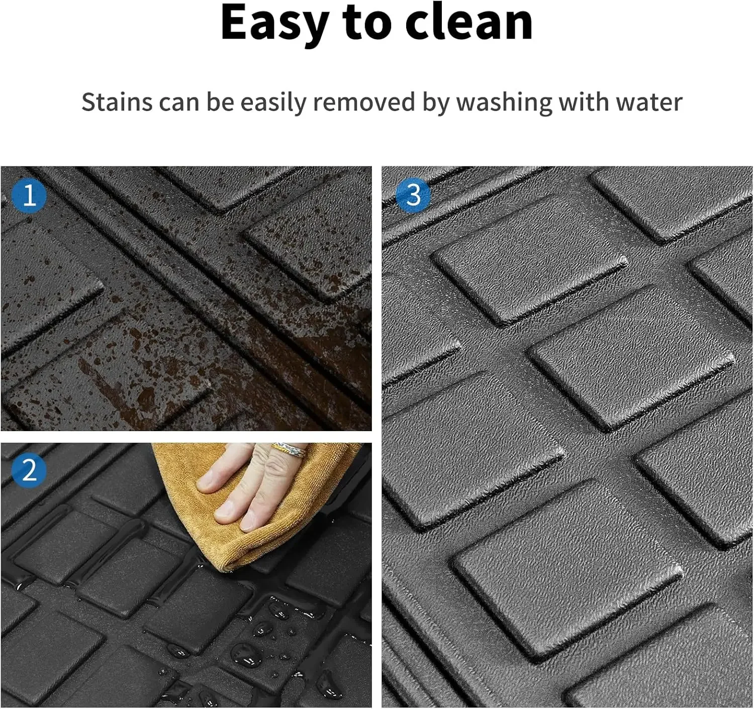 الحصير لفورد إكسبيديشن/لينكولن نافيجيتور 7 مقاعد 2018-2025 اكسسوارات 3 صف بطانات البضائع الجذع مسند الظهر حصيرة مجموعة كاملة