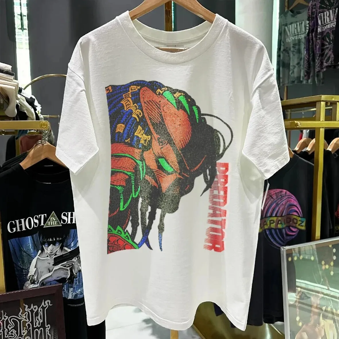 PREDATOR Movie Graphic Short Sleeve White Color Shirt men women S-5XL