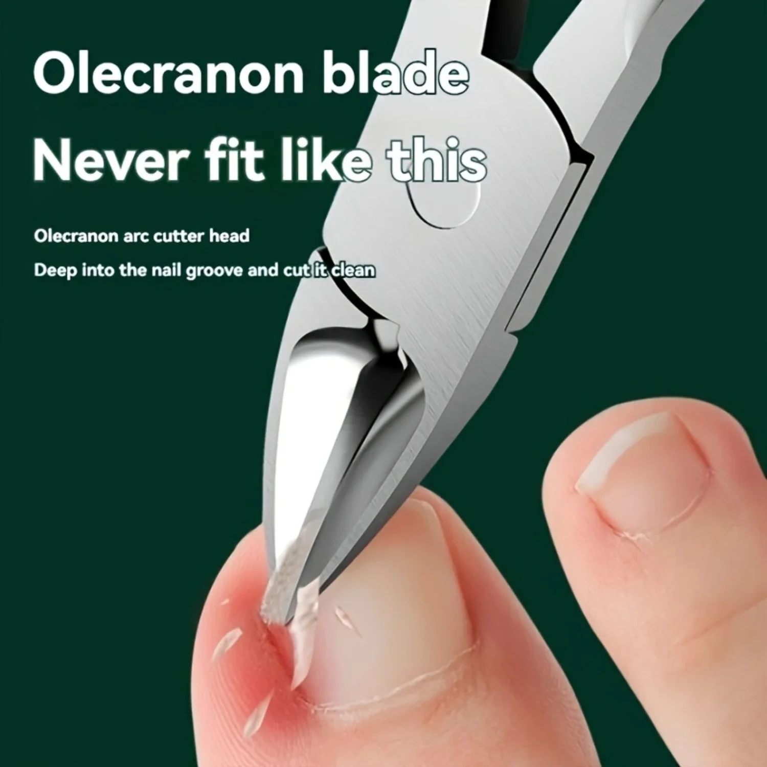 ชุดกรรไกรตัดเล็บ 13 ชิ้นพร้อมที่กันจอนและดันหนังกําพร้า - เครื่องมือแต่งเล็บแบบพกพาสําหรับใช้ ไม่ต้องใช้แบตเตอรี่