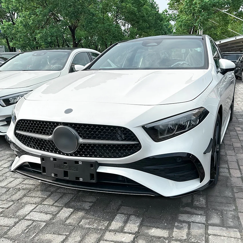 

For Mercedes A Class W177 Facelift 2023+ A180 A200 A35 AMG Accessories Front Bumper Lip Spoiler Splitter