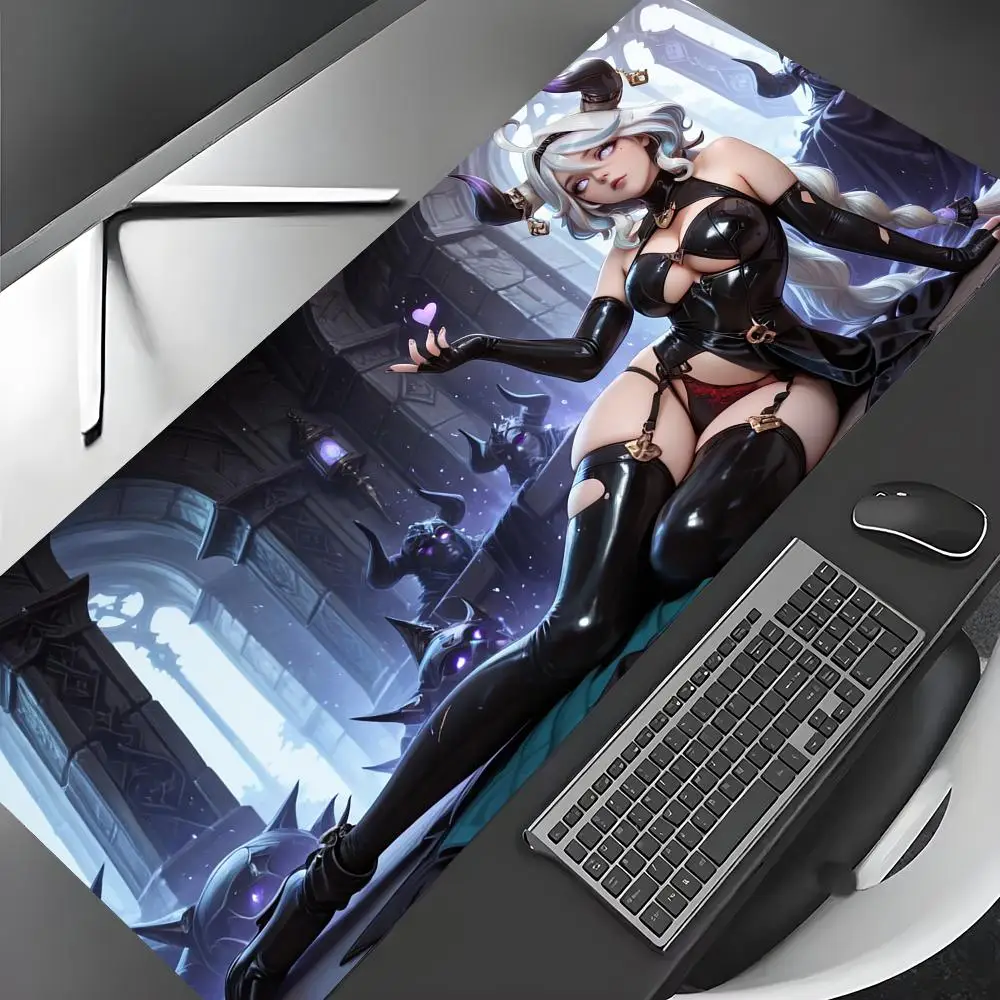

Sexy witch anime girl Electronic girlfriend Mouse Pad Desk Mat Gaming mat gamer pc accessories rubber anti-slip keypad mousepad