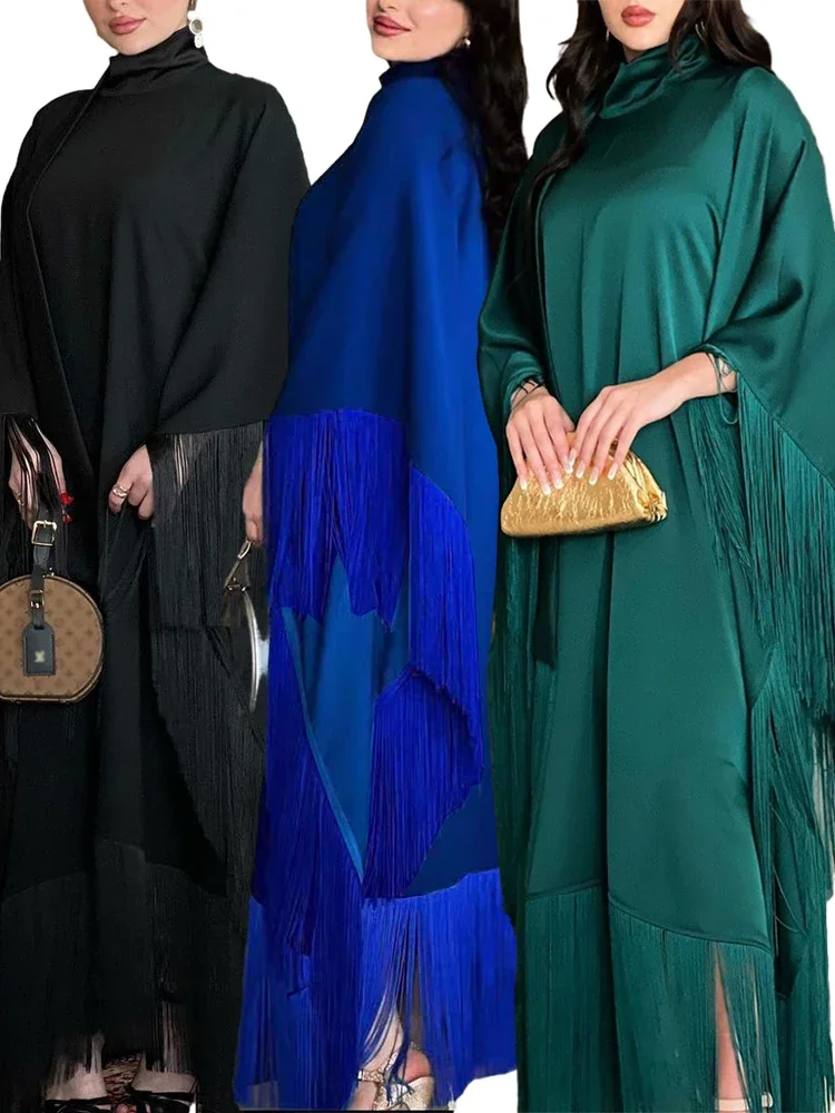 Caftan Eid Elegant Muslim Women Party Dress Ramadan Dubai Abaya Turkey Islam Long Evening Dresses Musulmane Kaftan Vestidos 2023