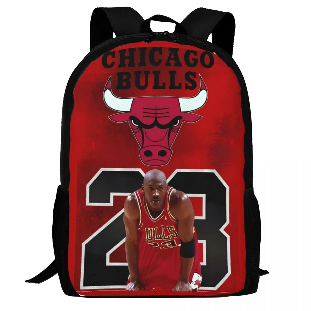 American Basketball Star No. 23 Travel Laptop Backpack, Business College School Computer Bag Gift for Men & Women