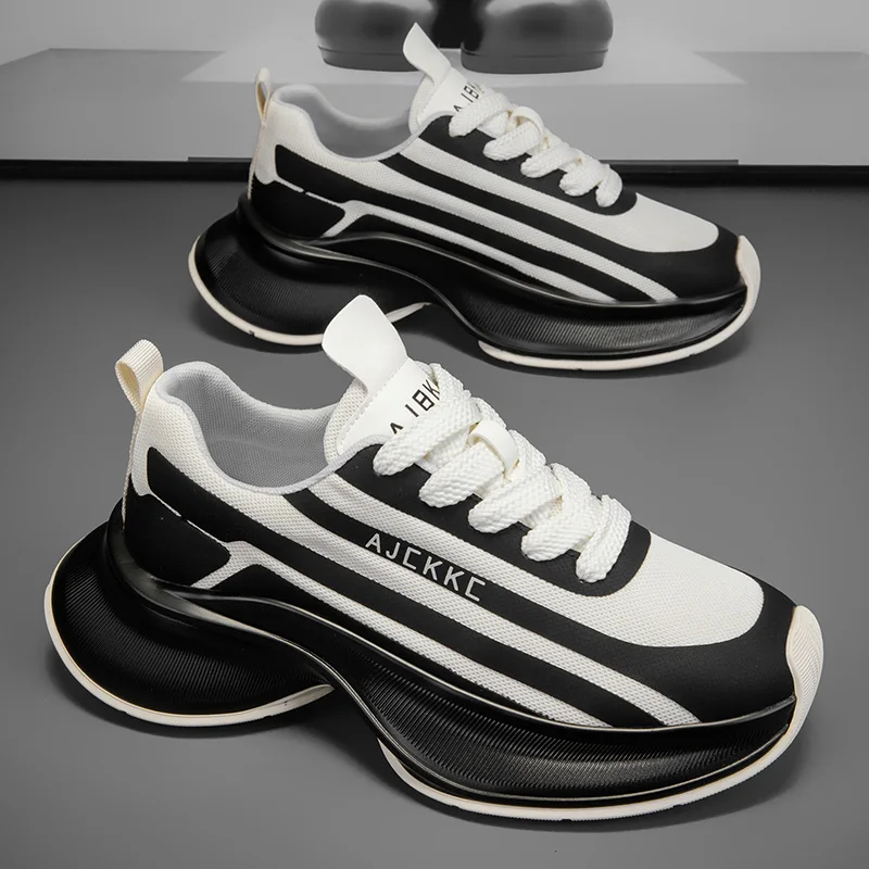 

Men Sports Shoes Outdoor Running Breathe Lightweight Flat Shock-Absorbing Casual Shoes 2025 New Mesh Outdoor Walking Shoes Man