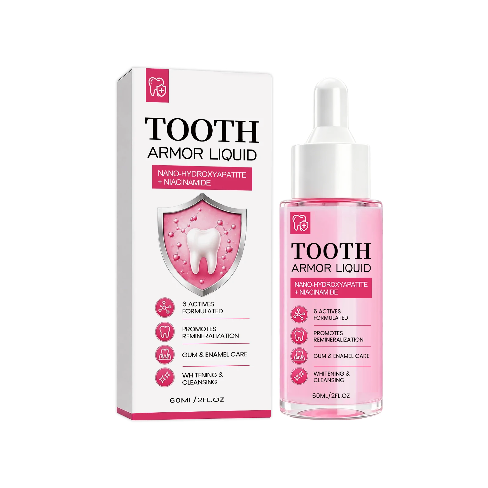 Tooth Armor Liquid Enamel Remineralization Strengthen Teeth Relieve Tooth Sensitivity Teeth Whitening Reduce Discoloration 60ml