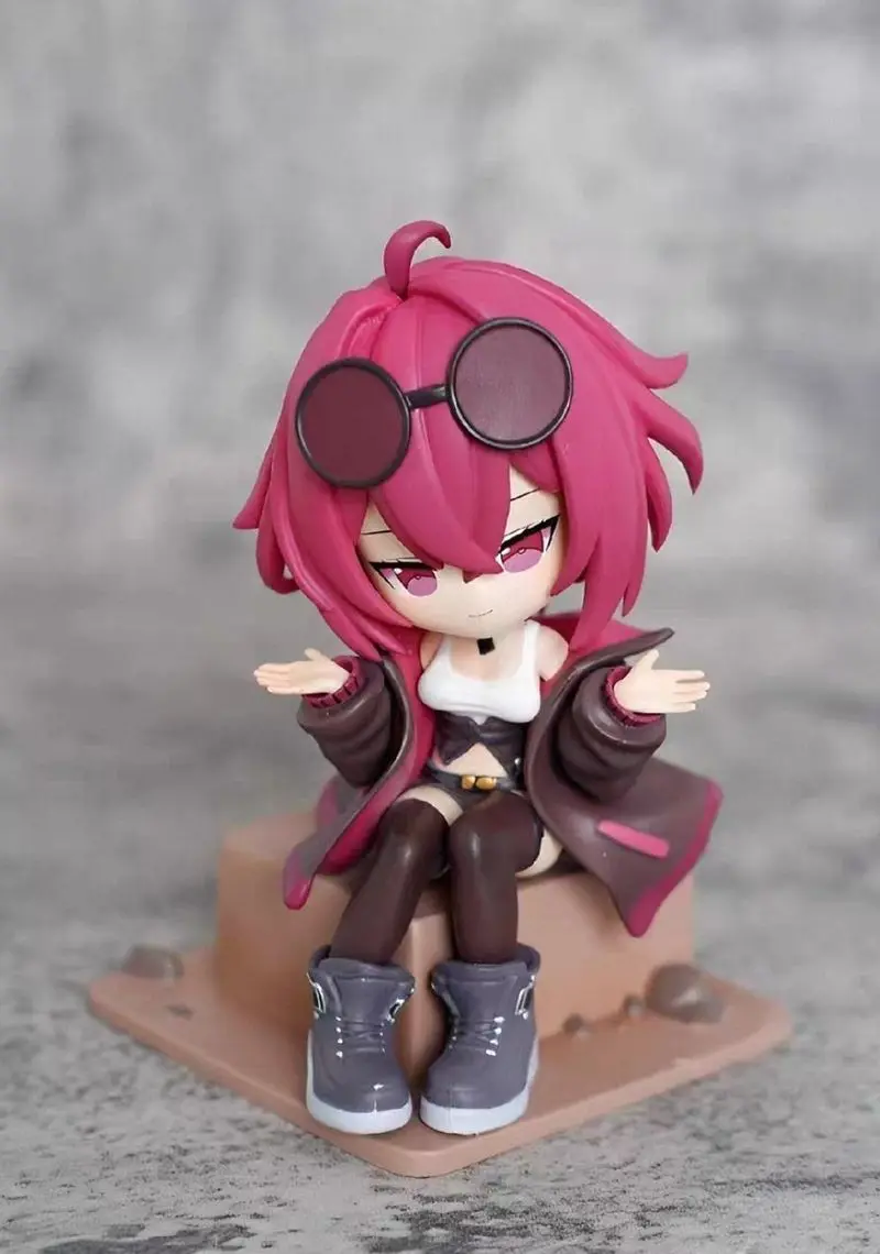 Kavka Q Version Figur, dekoratives Ornament, Anime-Mädchen-Modell, Geschenk, Badou Star Rail Flowing Firefly, Actionfigur zum Sammeln