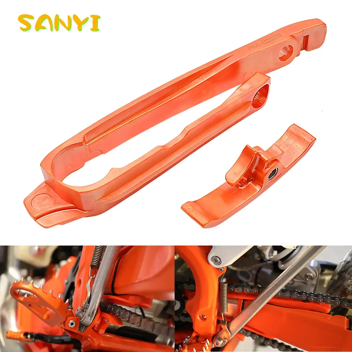 Motorrad kette Slider Guard Swingarm Guide für ktm exc EXC-F sx SX-F xc xcw xcf-w 2016 2020-