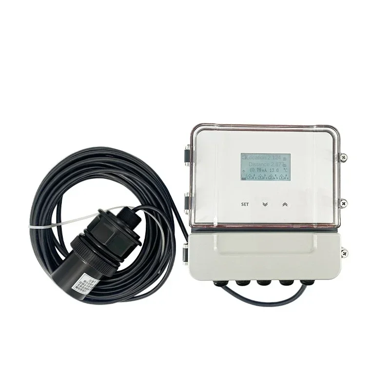 

Hot sales Split ultrasonic level gauge 0-10m split ultrasonic level meter water level gauge
