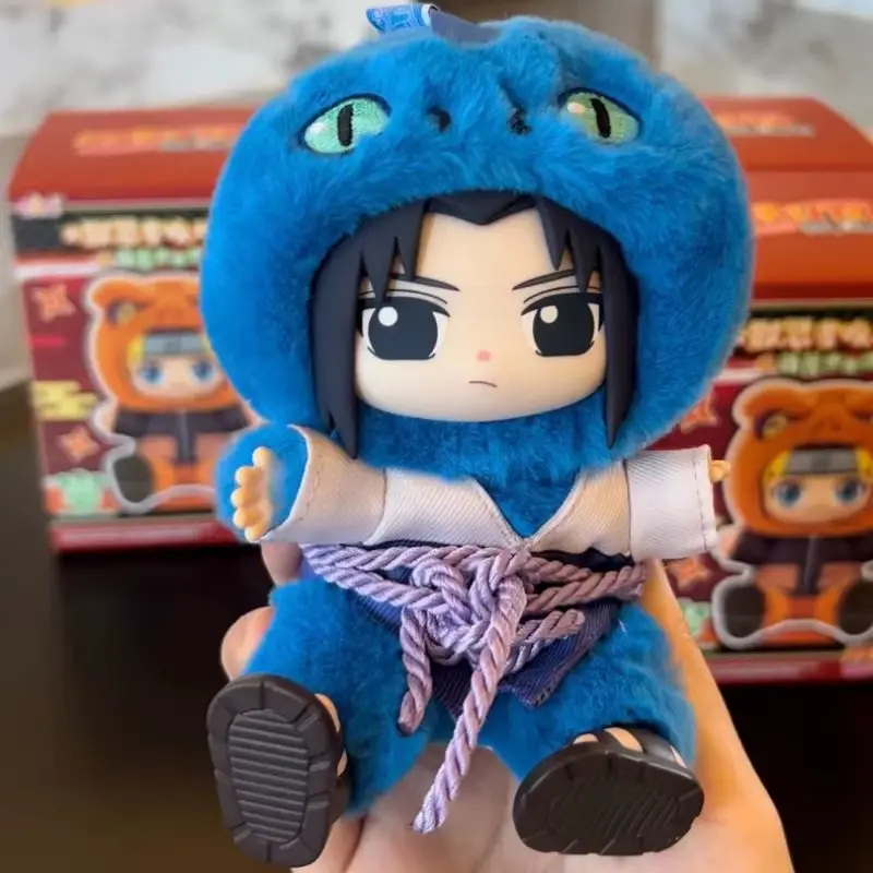 Caja ciega auténtica Eaki Naruto Uzumaki Cute Beast Party V2, muñeco de peluche, caja misteriosa, juguetes de moda, llavero para regalos sorpresa de Navidad