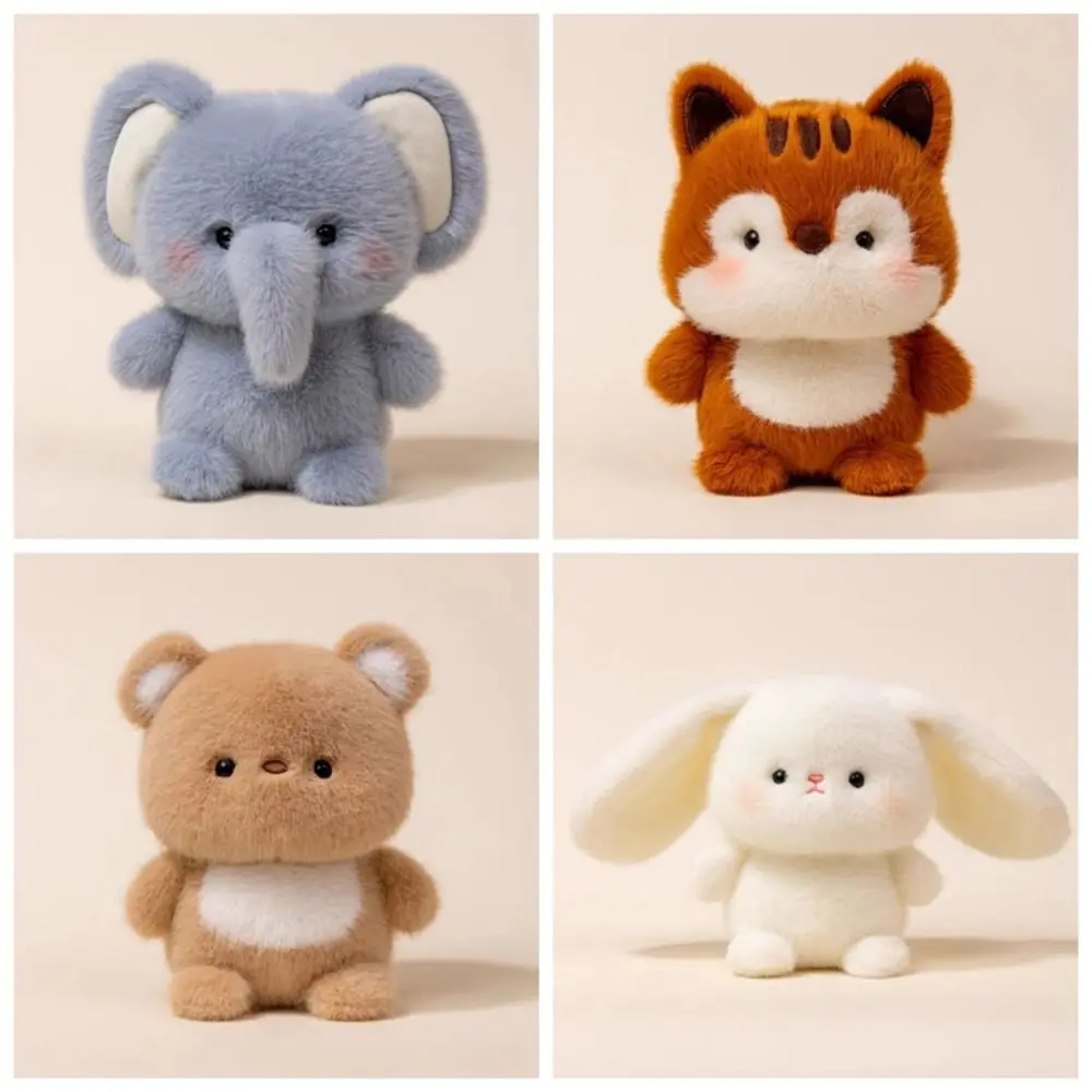 

Белый кролик, маленький медвежонок, плюшевая игрушка, милый питомец, слон, плюшевая кукла, мягкая мультяшная кукла-белка, фестиваль, декор для вечеринки