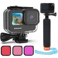 60M Waterproof Case For GoPro Hero 13 12 11 10 9  Underwater Diving Housing Cover for Go Pro Hero  9 10 11 12 13 Accessories