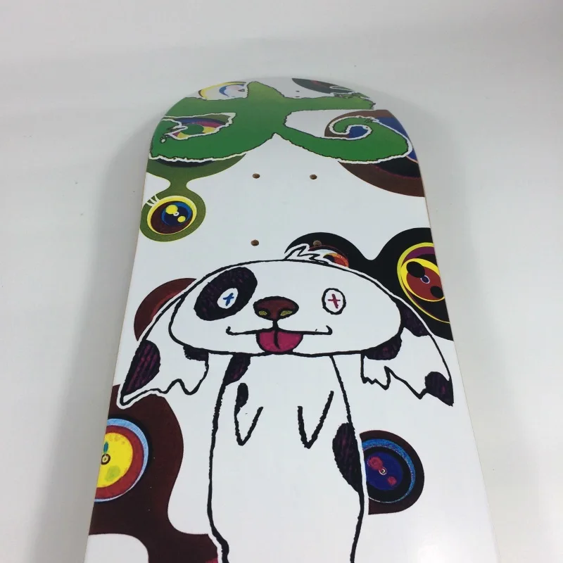 TM/KK Skateboard Deck Modern Canadá Maple. Colgante de decoración, Color blanco, colecciona arte. Marca de moda. Estilo Internacional de Japón