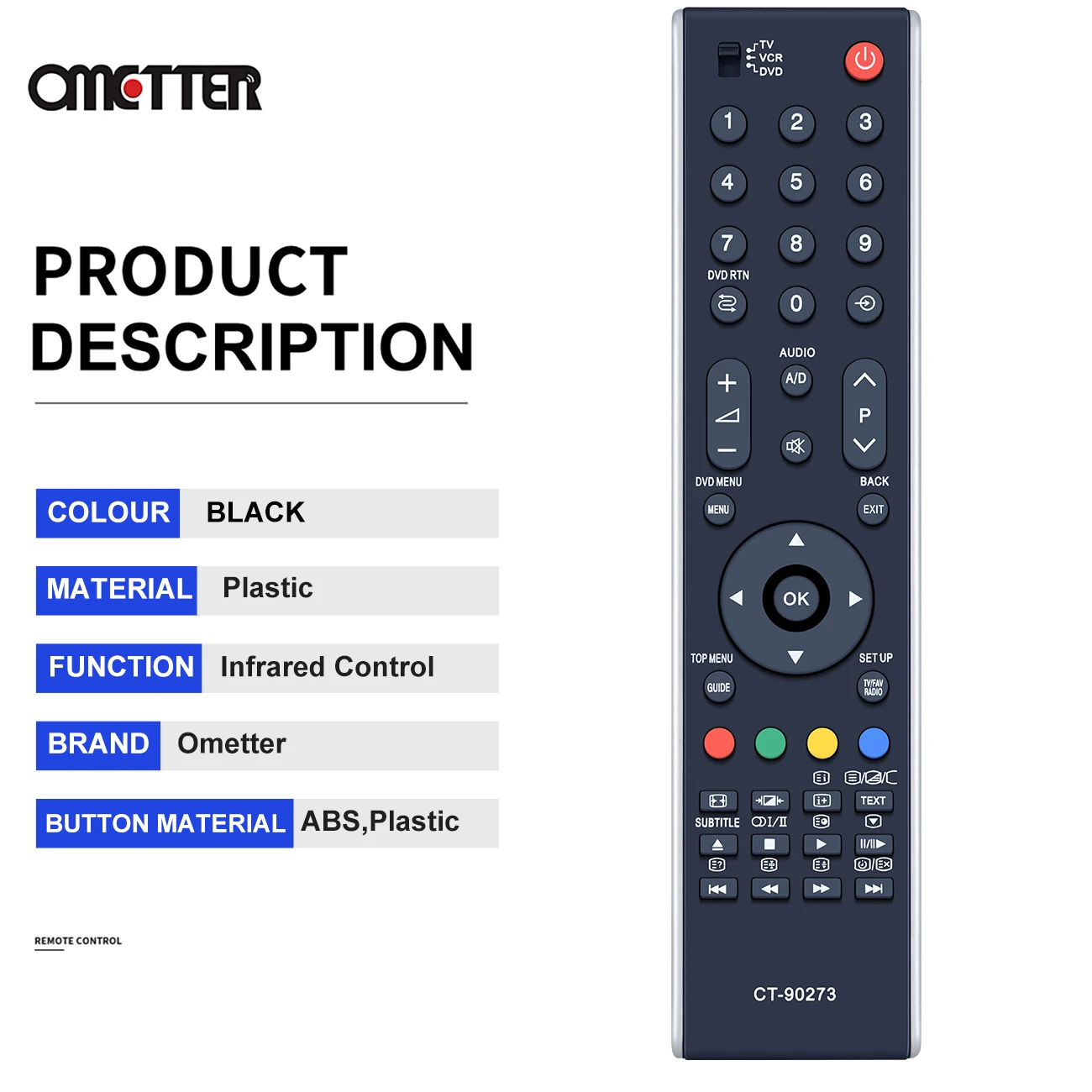 Neue CT-90273 passt für Toshiba Plasma TV Fernbedienung 32C3030D 37C3030D 37X3030D 42C3030D 42X3030D