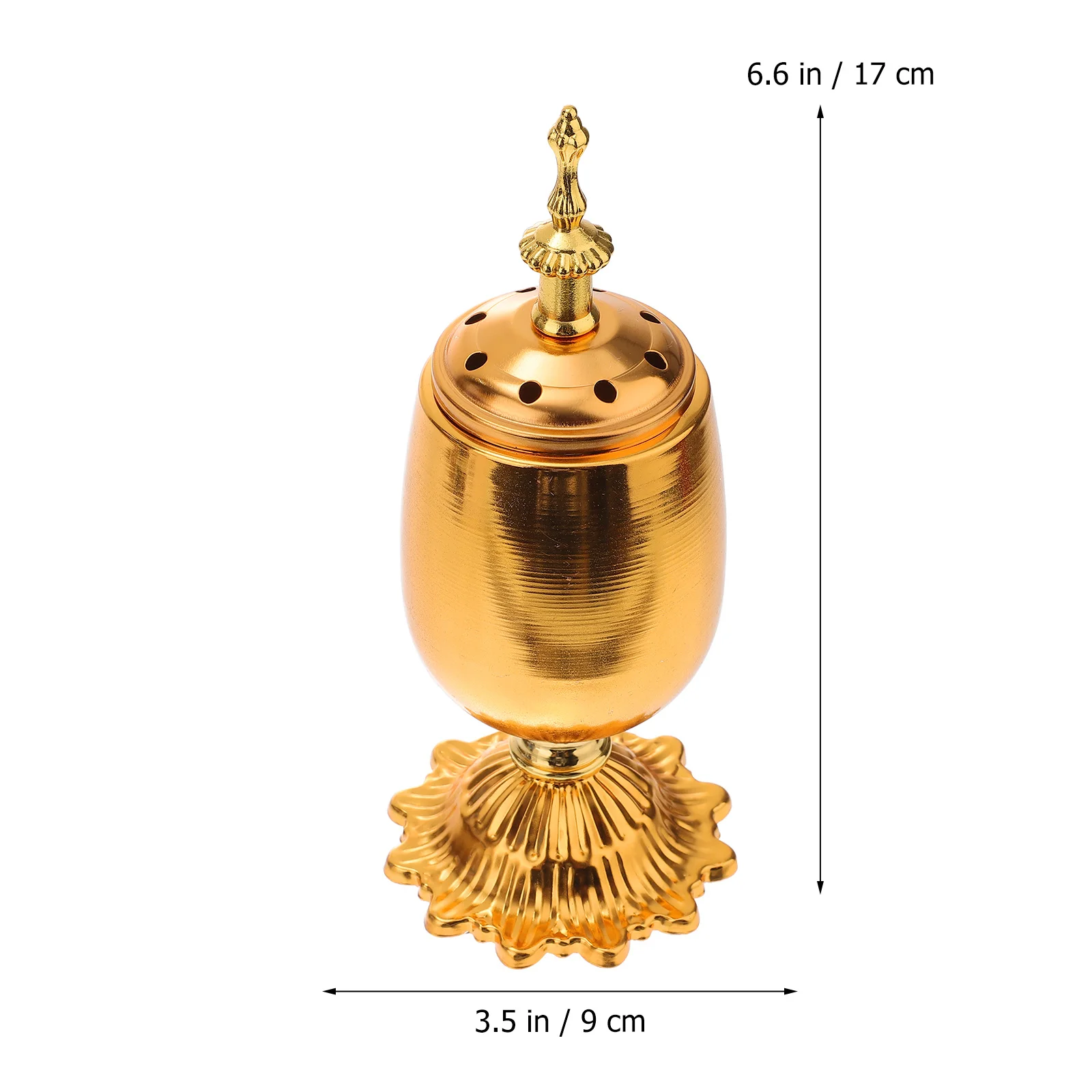 

Middle East Iron Incense Burner Aromatherapy Holder Stable Fresh Fragrance Indoor Decor Incense Tower Restaurant Study