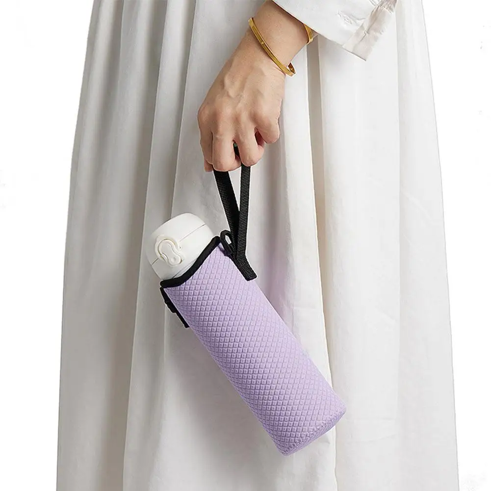 Étui pour bouteille d'eau portable avec porte-bouteille, pochette isolante, sac de sport, couvertures en poudre, sangle, cellule J3l's, extérieur, nouveau