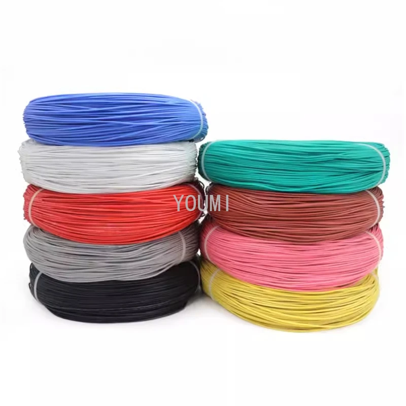 10Meters/Lot Heat-resistant Soft Electrical Silicone Wire Cable 8 10 12 14 16 18 20 22 24 26 28 30 AWG 5M Red and 5M Black Color