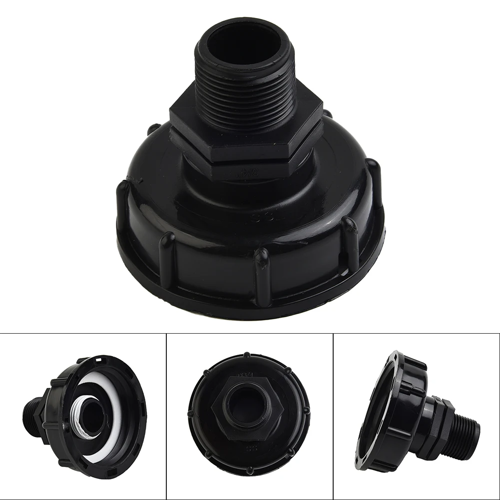 Hose Connector Black Female Fitting For IBC Tank Connects To 60mm Coarse Thread Inlet For Easy Hose Connection
