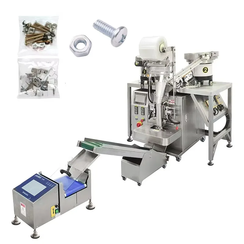 Automatic Vertical Pouch Screw Counting Packing Machine with Vibrator Feeder for Plastic Hardware Accessories