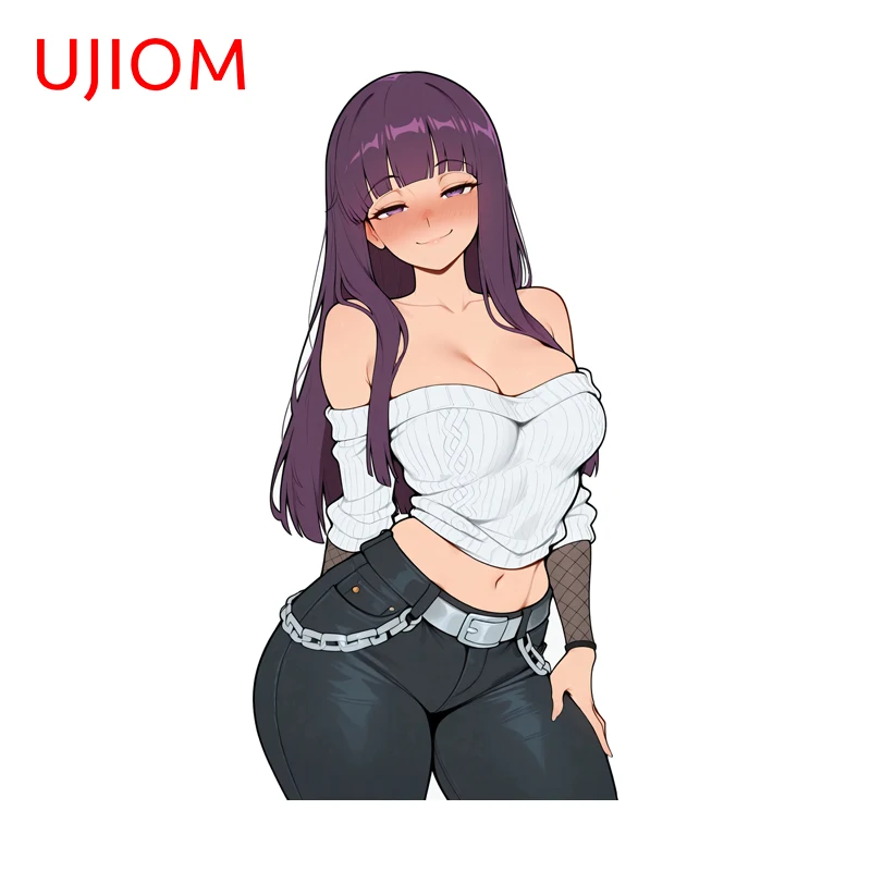 UJIOM Fern Anime Peripheral Wall Sticker Sexy Girl Enchanting Veneer Window Decal Suitable For Creative Personality Wallpapers