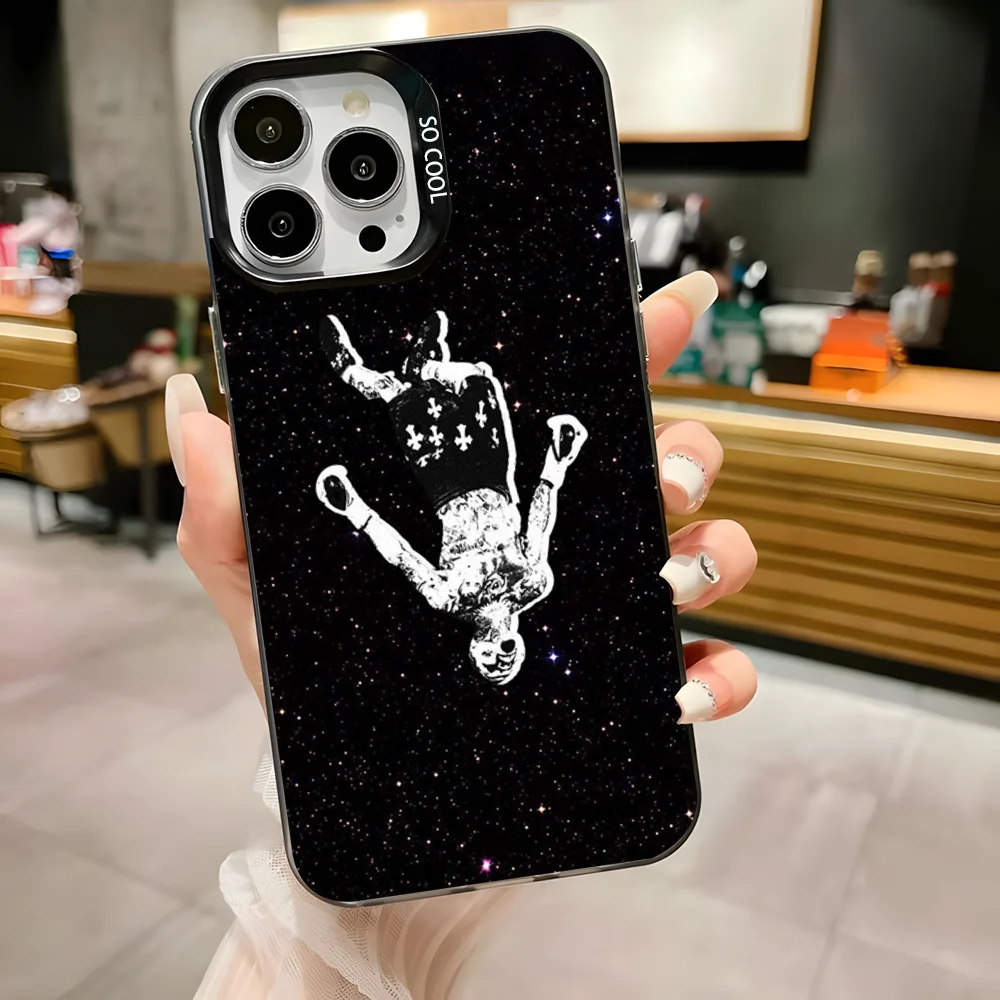 حافظة هاتف G-Gervonta Peso P-Pluma لهاتف iPhone 16,15,14,13,12,11,Pro,Max,Plus,Mini,XS,SE مضادة للسقوط باللون الأسود غير اللامع