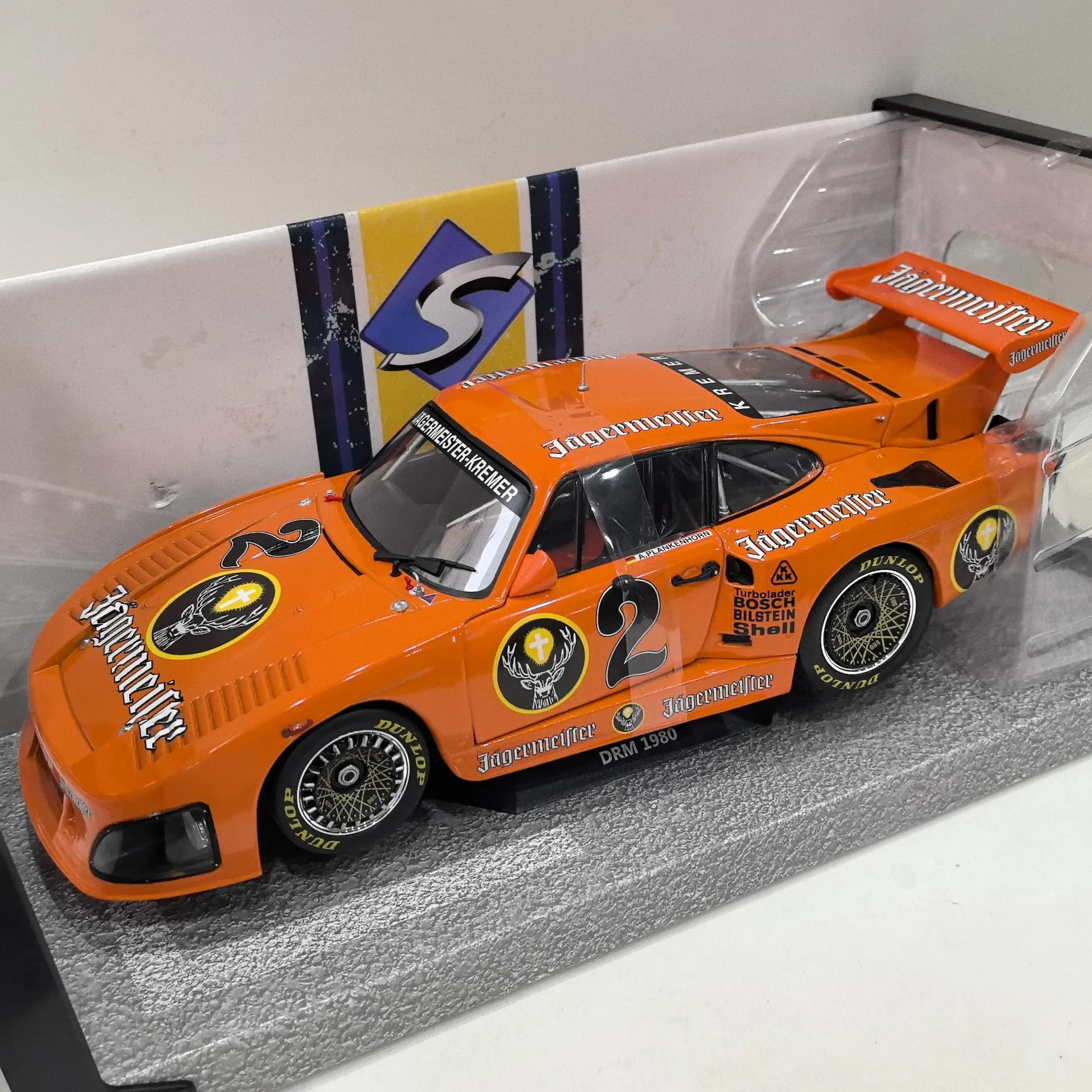 

Diecast SOLIDO 1/18 Scale PORSCHE 935 K3 DRM 1980 #2 Porsche Racing Alloy Car Model Collectible Toy Gift Souvenir Display