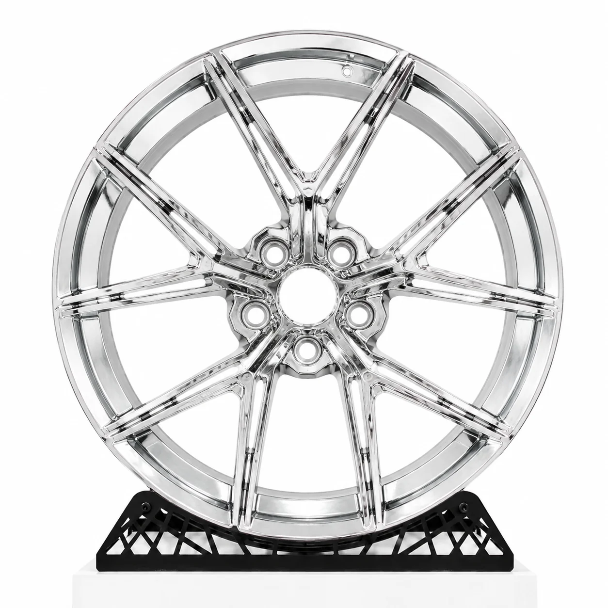 New Customized Forged Electroplated Aluminium Alloy Five Spoke Wheel Hub 20mm ET 18-22 Inches for Various Car Models