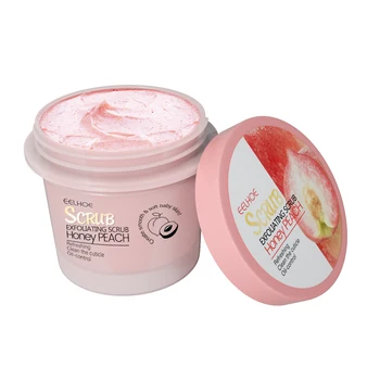 EELHOE Honey Peach Body Scrub Gentle Exfoliating for Smooth Glowing Skin Dead Skin…