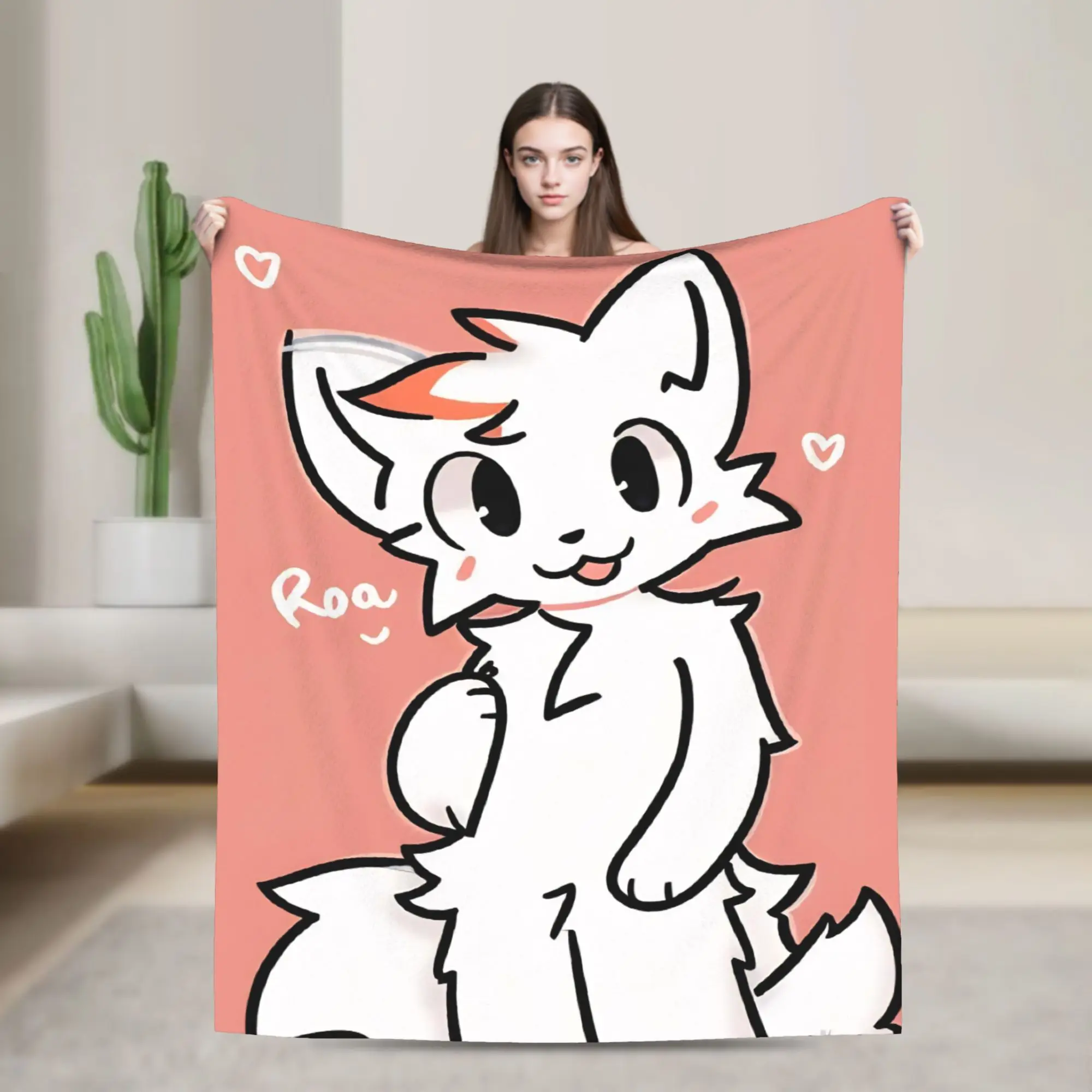

Boykisser Velvet Throw Blankets Cat Blankets for Home Travel Super Warm Bedding Throws
