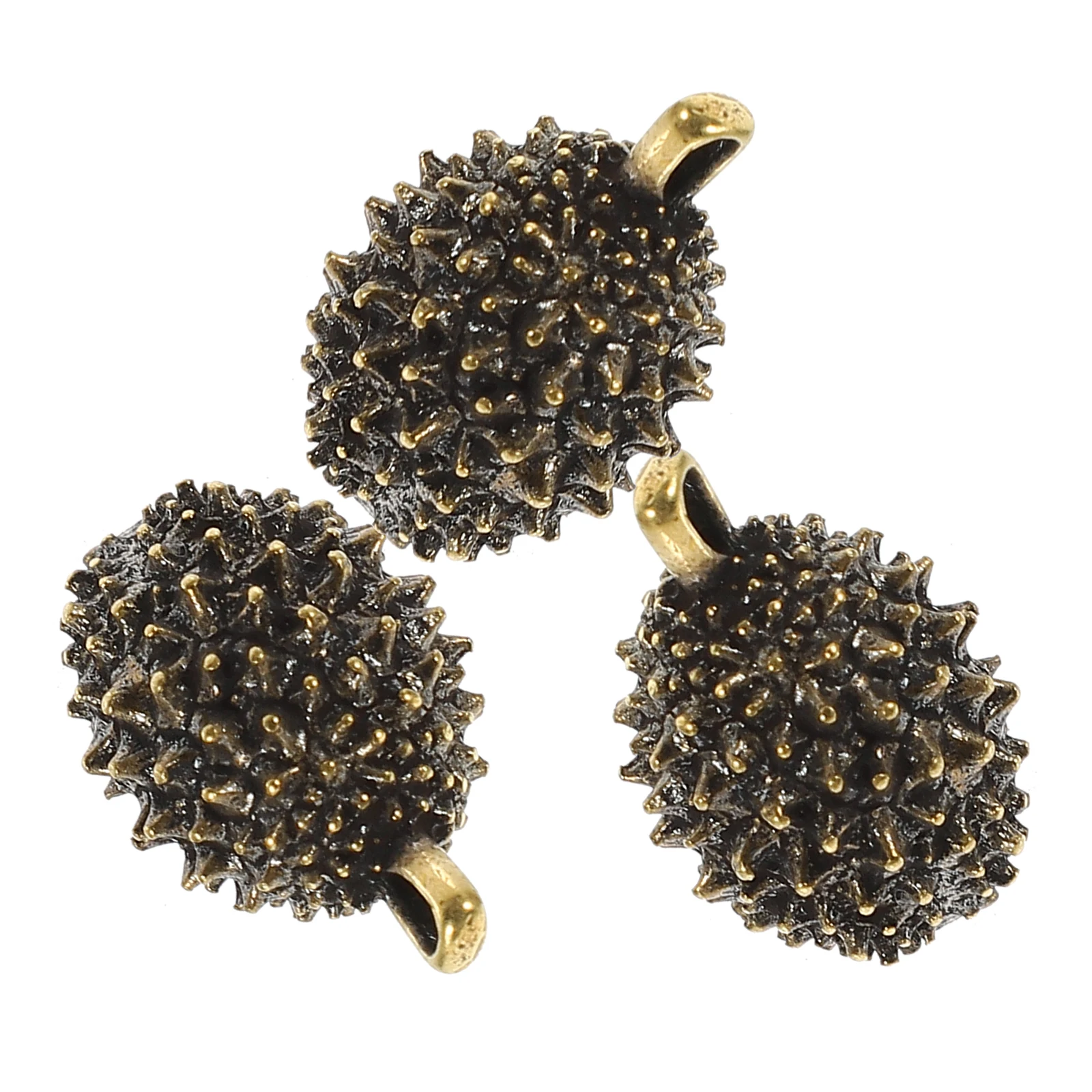 

3 PCS Durian Keychain Pendant Cute Fruit Keyring Charm Charms Keychains Decorate