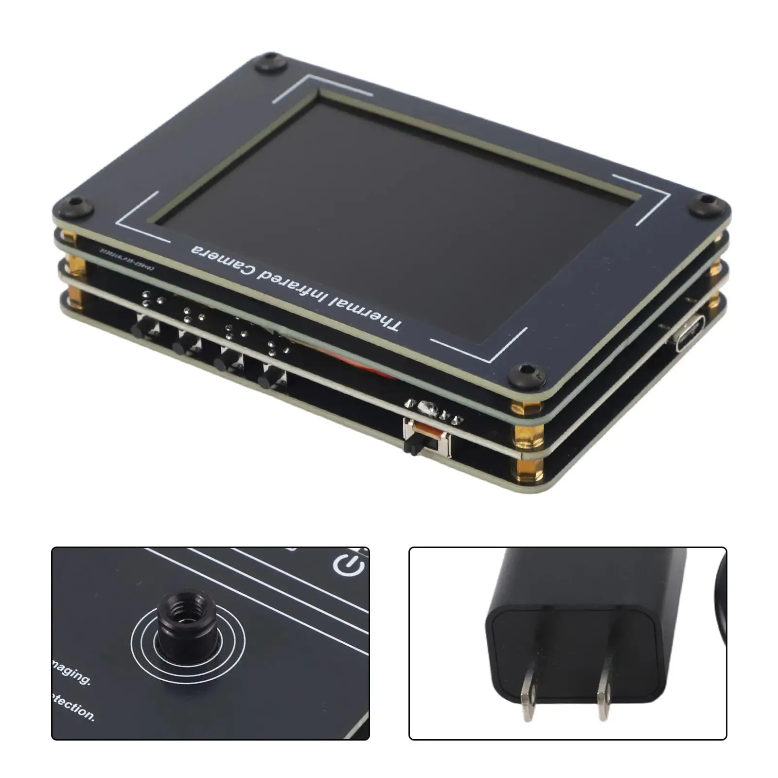 3.7V 1800mAh Lithium-ion Battery Thermal Imager Temperature Instrument Thermal Imaging Measurement Accuracy 2 C
