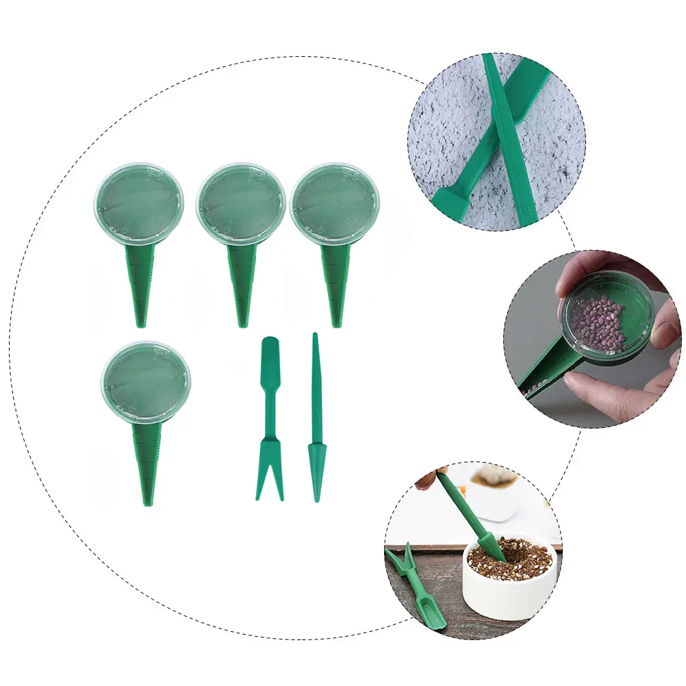 

Garden Tool Set Succulent Planting Kit Transplanter Widger Dibber Seeder Dispenser Germination Tools Soil Loosening Weeding