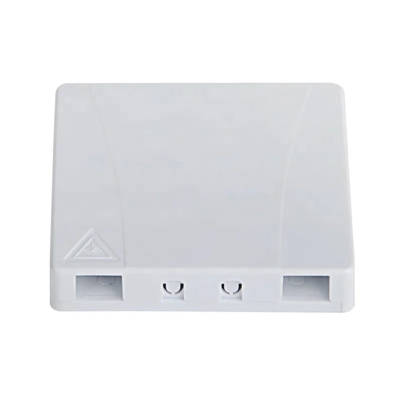 2 Port FTTH Face Plate Termination Box Ultrathin 86 Type Optical Fiber Information Indoor Protection Fiber Optic Equipment