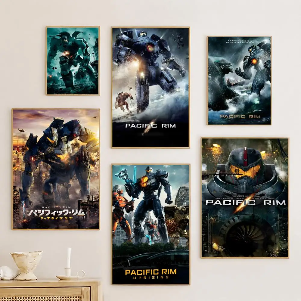 Póster de la película PACIFIC RIMS, póster artístico de pared con música de película de Anime, decoración de habitación para decoración Interior del dormitorio