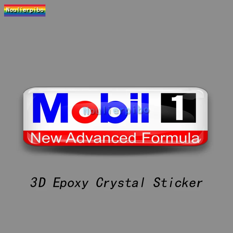 3D Stereo Flexible Car Sticker MOBIL 1 OIL Die Cut Dome PVC Car Bumper Window Motorcycle Racing Helmet Vinyl Waterproof Decal - Image 5