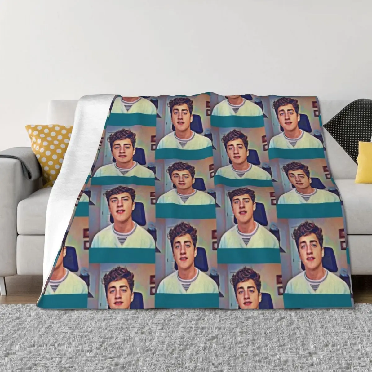 

danny gonzales Throw Blanket Custom Luxury Thicken valentine gift ideas Shaggy Blankets