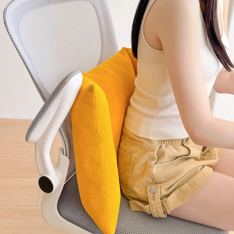 68X40X14Cm Office Ergonomic Lumbar Cushion Portable Solid Soft Backrest Cushions Non Collapse Sedentary Artifact for Support