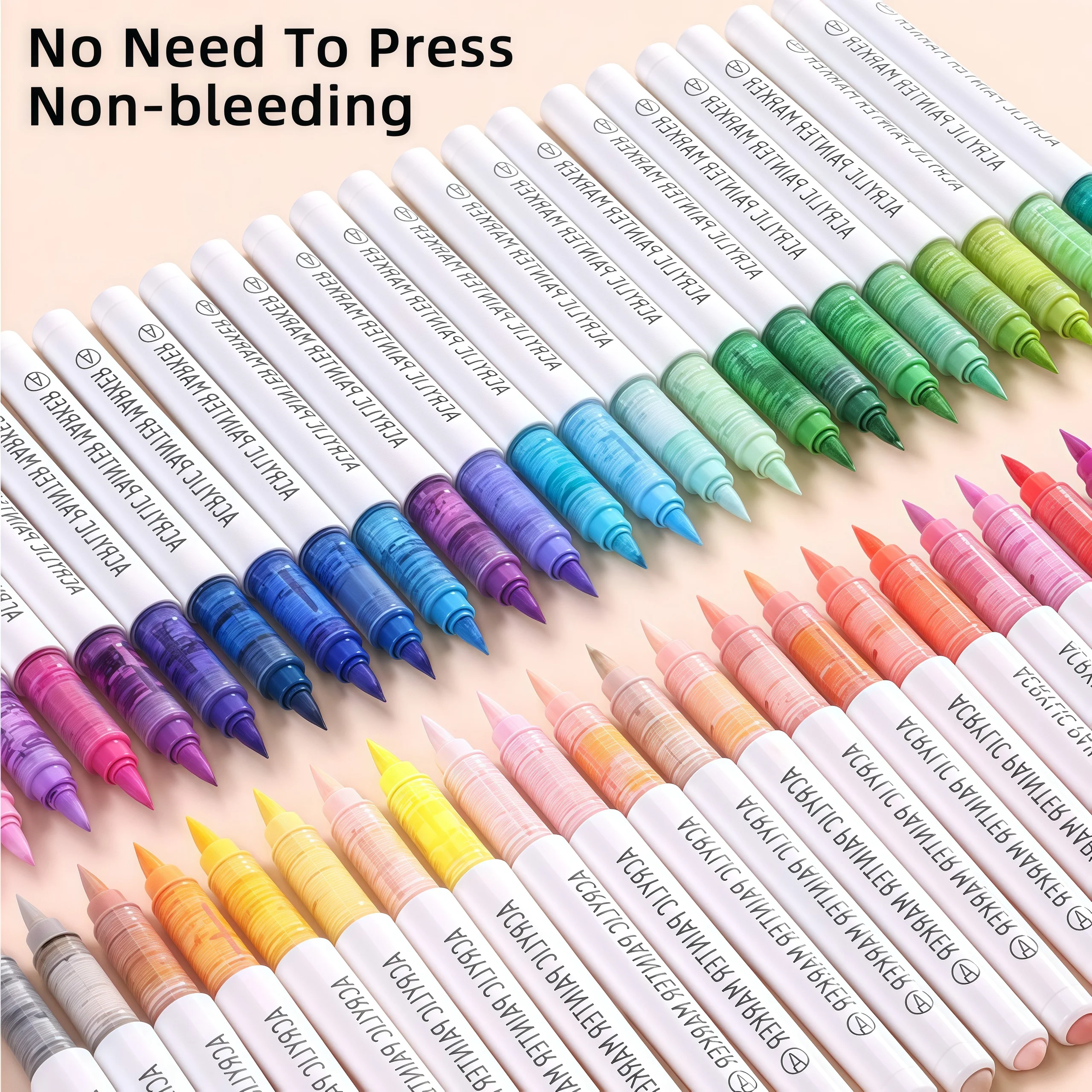 9 cores/conjunto tinta acrílica arte marcador caneta diy graffiti desenho canetas para caderno diário escrita pintura papelaria