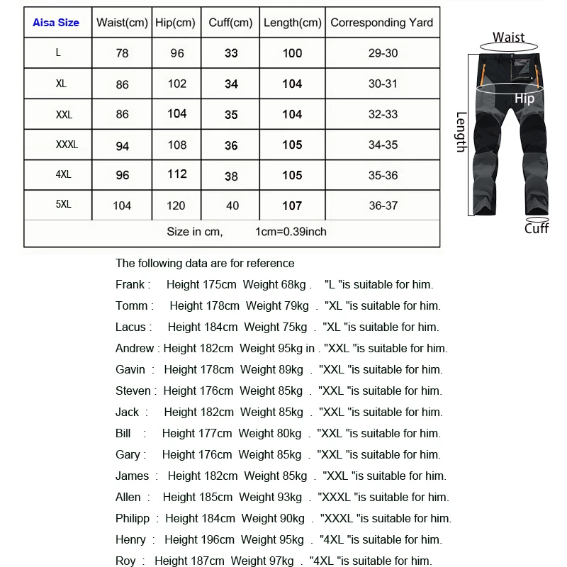 Men\'s Hiking Pants Summer ultra-thin, Breathable and cool Quick Dry Lightweight Cargo Work Golf Travel Pants with Zipper Pocket