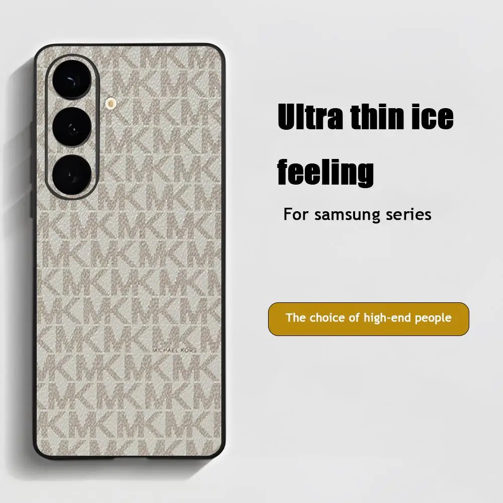 Phone Case For Samsung Galaxy S26 S25 S24 S23 S22 S21 Plus Ultra Note20 M-MICHAELES-MK-KORS Brand Soft Black view 2