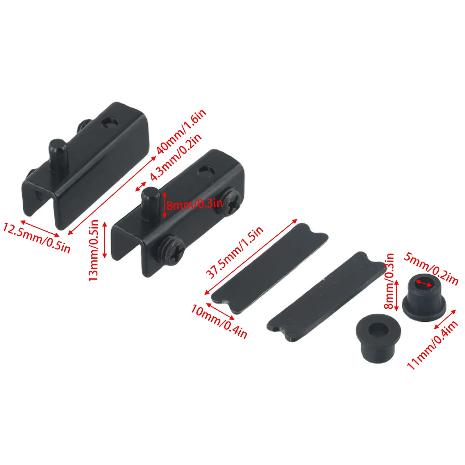 Secure Your Glass Doors With These Stainless Steel Hinges Pack Of 2 With No Need For Drilling Holes During Setup
