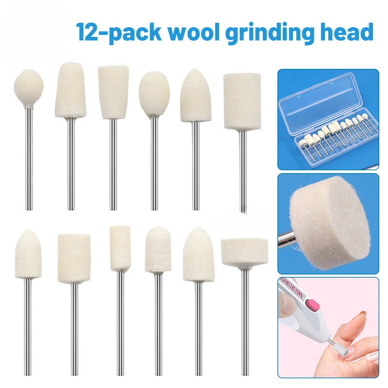 2.35mm Nail Dead Skin Remove Polishing Head Exfoliating Electric Polish Machine Accessory Drill Bit Hand Care Polishing Rod Tool