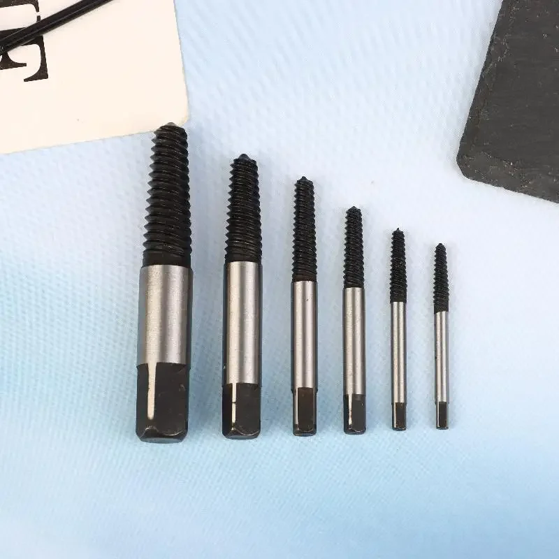 5/6 個破損した壊れたネジリムーバー抽出ドリルビット鋼耐久性のある簡単なアウトリムーバーセンタードリル破損したボルトリムーバーツール
